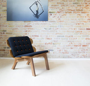 BoardChair - Sort | Dansk designet loungestol med sort hyndesæt
