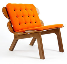 BoardChair - Orange | Dansk designet loungestol med orange hyndesæt